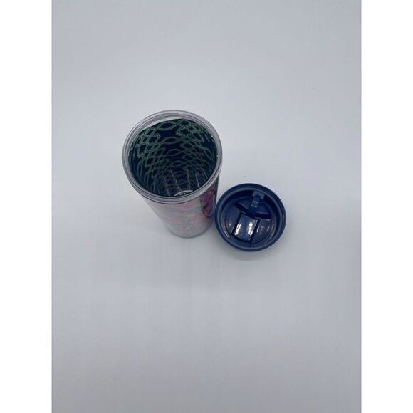 Lilly Pulitzer Tumbler Multicolored Double Wall 16oz Hand Wash Only EUC - Picture 4 of 4